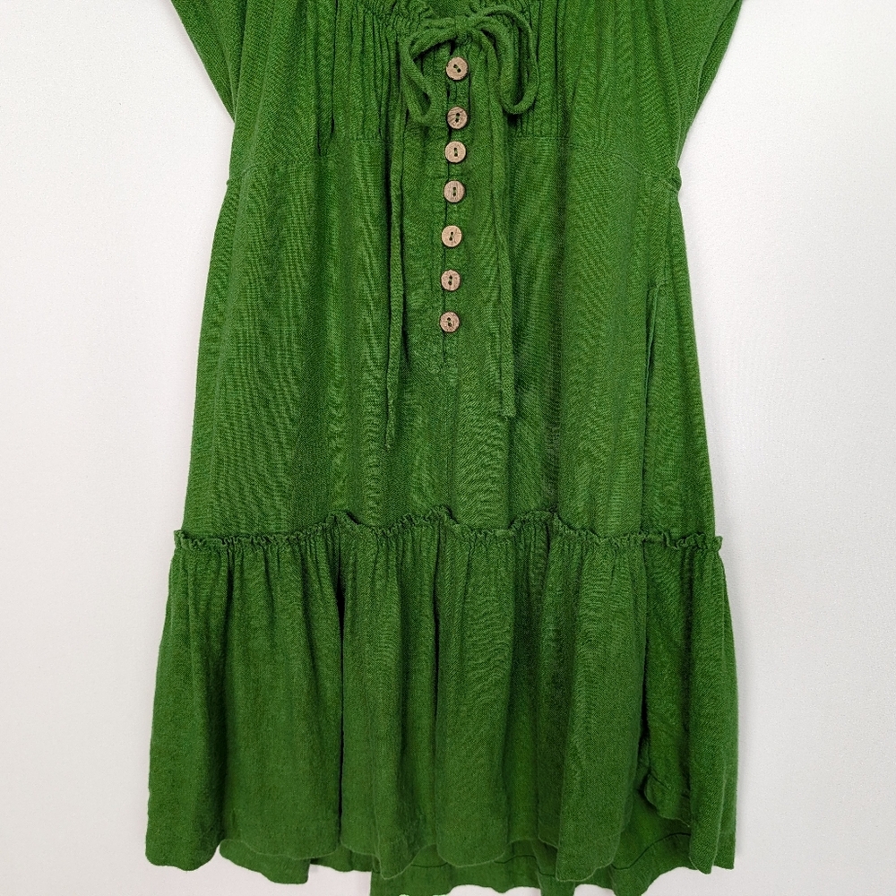Free People Perri Linen Drop-Waist Mini Dress - Picture 7 of 13